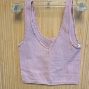 Aeropostale Light Purple Ribbed Tank Top